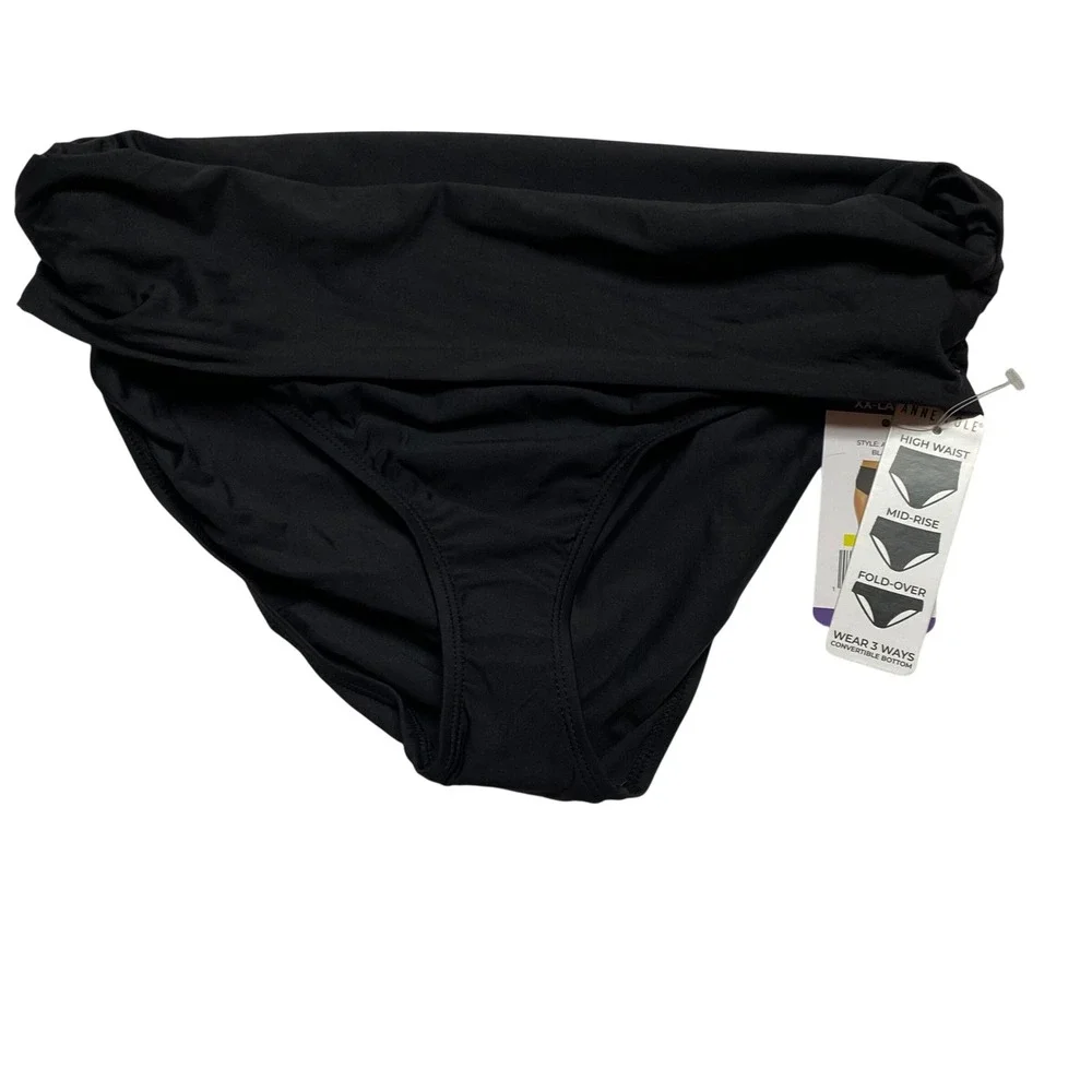 Anne Cole Floral Bikini Set Underwire Top Convertible Bottoms XX-Large NWT‎
